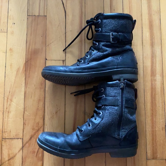 Ugg Zip Up Kesey Wool Lined Boots - Picture 3 of 6